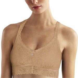 DKNY Signature Lace Bralette in Nude